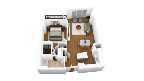 bedroom floor plan an open concept living room and dining room with a kitchen